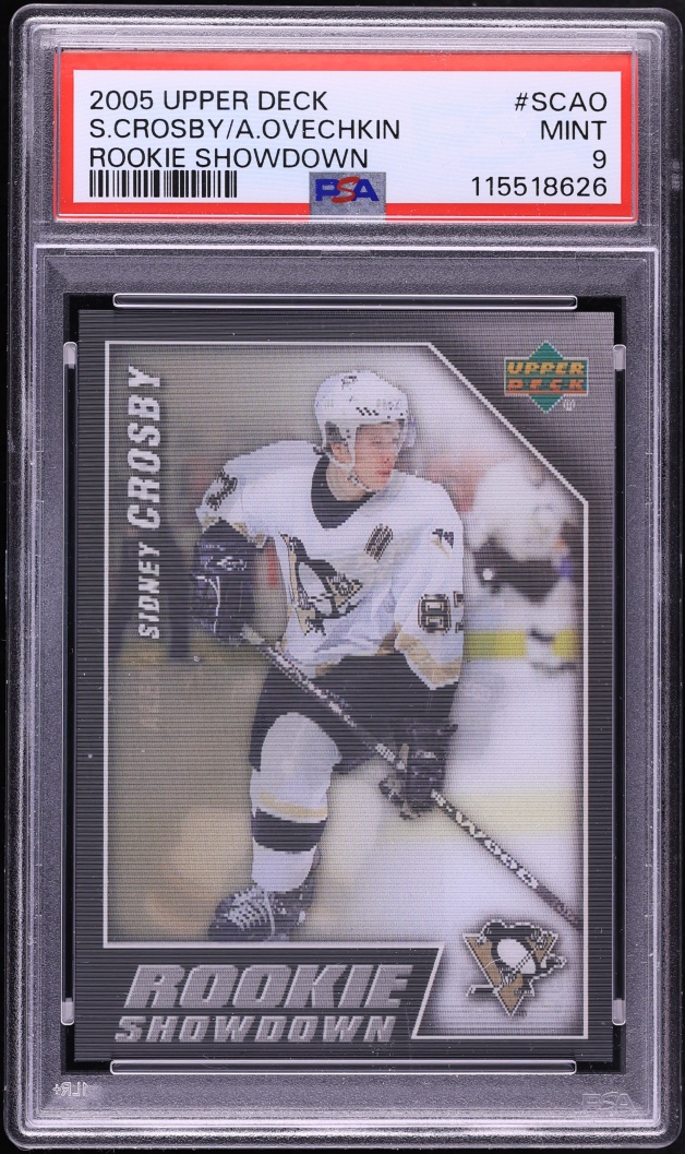 2005 Upper Deck Showdown Sidney Crosby & Alexander Ovechkin ROOKIE #RS-SCAO PSA 9 MINT