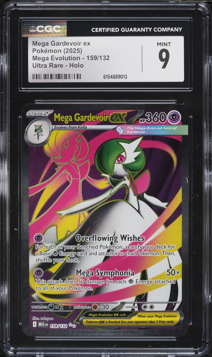 2025 Pokemon Mega Evolution Full Art Mega Gardevoir ex #159 CGC 9 MINT