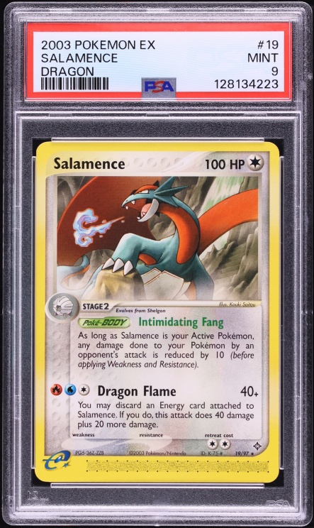 2003 Pokemon EX Dragon Salamence #19 PSA 9 MINT