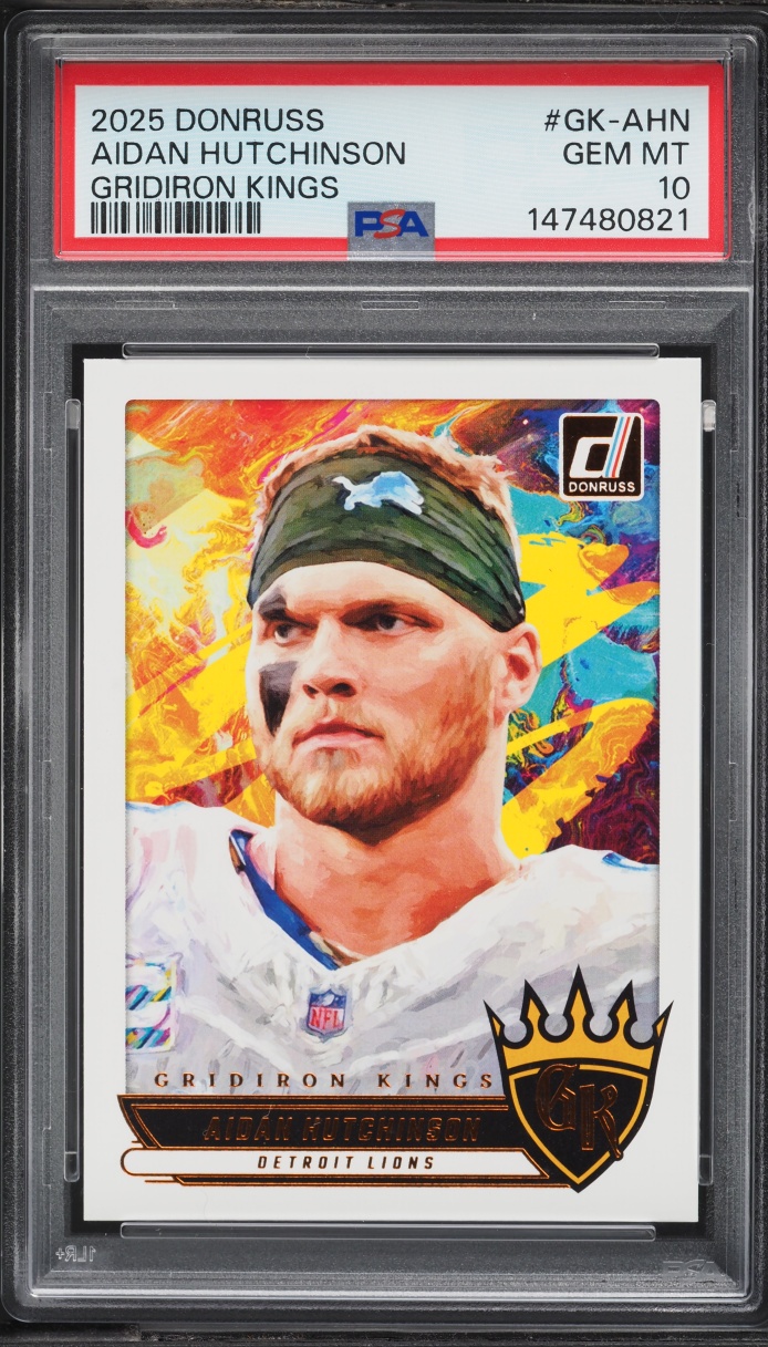 2025 Donruss Gridiron Kings Aidan Hutchinson #GK-AHN PSA 10 GEM MINT