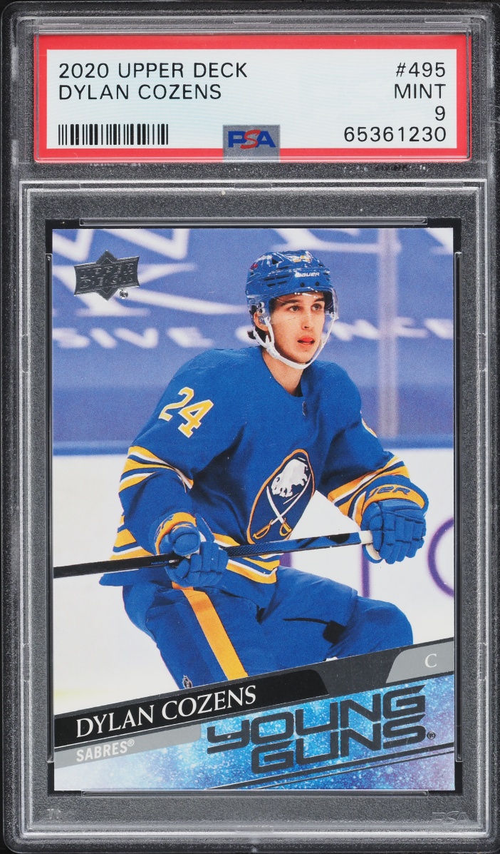 2020 Upper Deck Young Guns Dylan Cozens ROOKIE #495 PSA 9 MINT