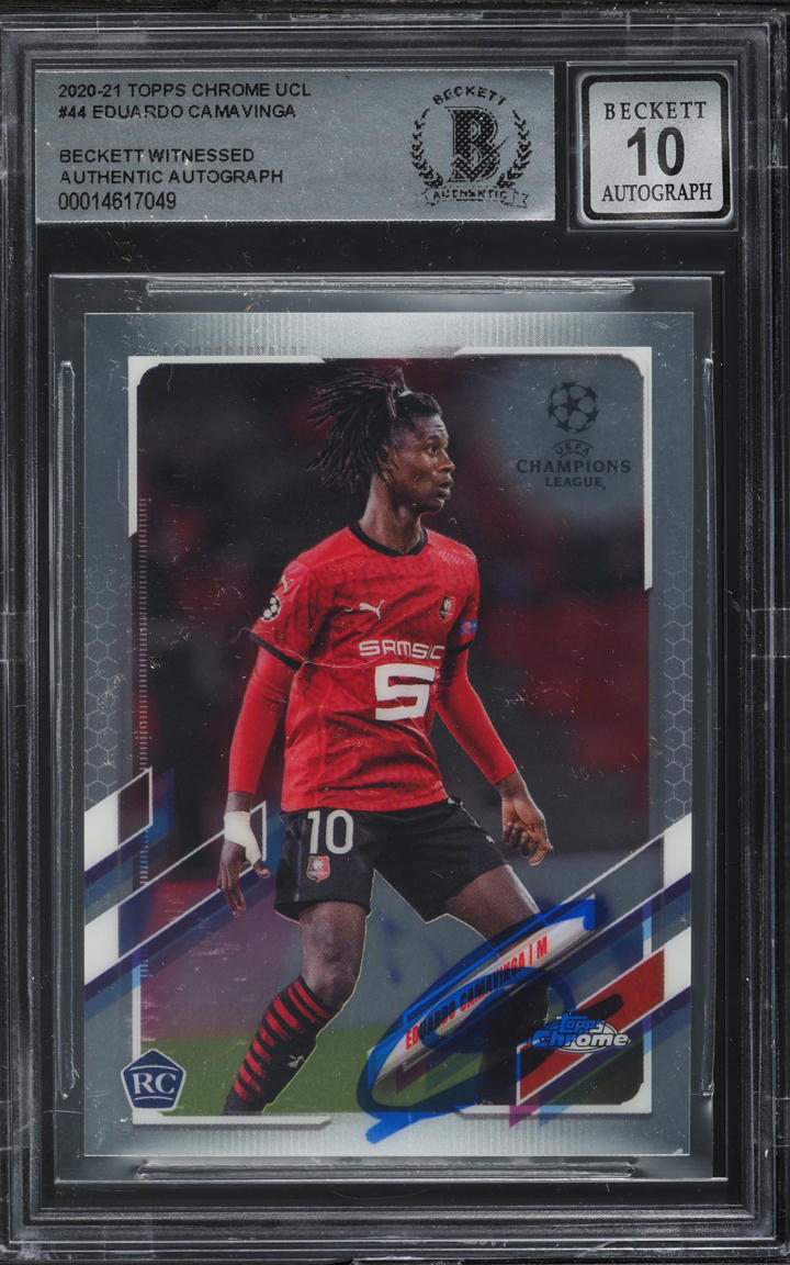 thumbnail image 2 of 2020 Topps Living Set Eduardo Camavinga Rookie Card #240 – PSA 10 Gem Mint – Soccer Trading Card 2 of 5