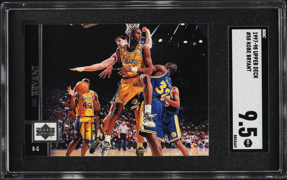 1997 Upper Deck Basketball Kobe Bryant #58 SGC 9.5 MINT+