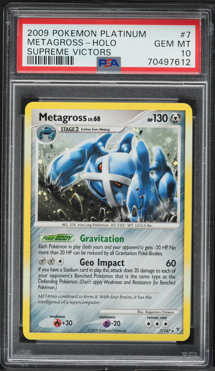 2009 Pokemon Platinum Supreme Victors Holo Metagross #7 PSA 10 GEM MINT