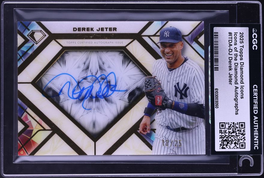 2025 Topps Diamond Icons Derek Jeter AUTO /25 #AC-DJ PSA