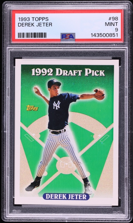 1993 #98 Topps Derek Jeter Rookie Mint PSA 9