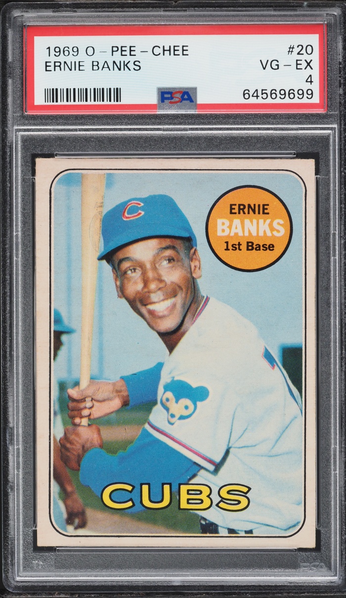 1969 O-Pee-Chee Ernie Banks #20 PSA 4 VGEX