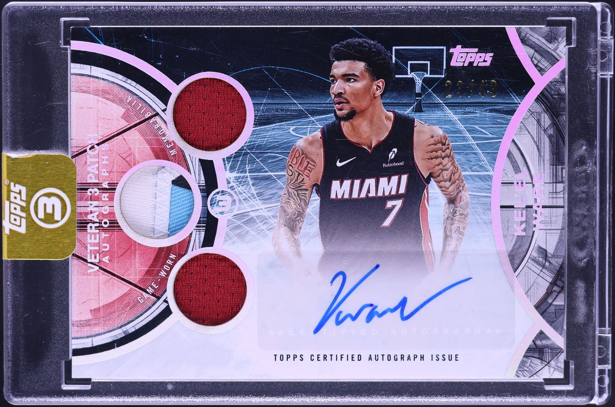 2025 Topps Three Veteran Kel'El Ware PATCH AUTO /49 #V3A-KW