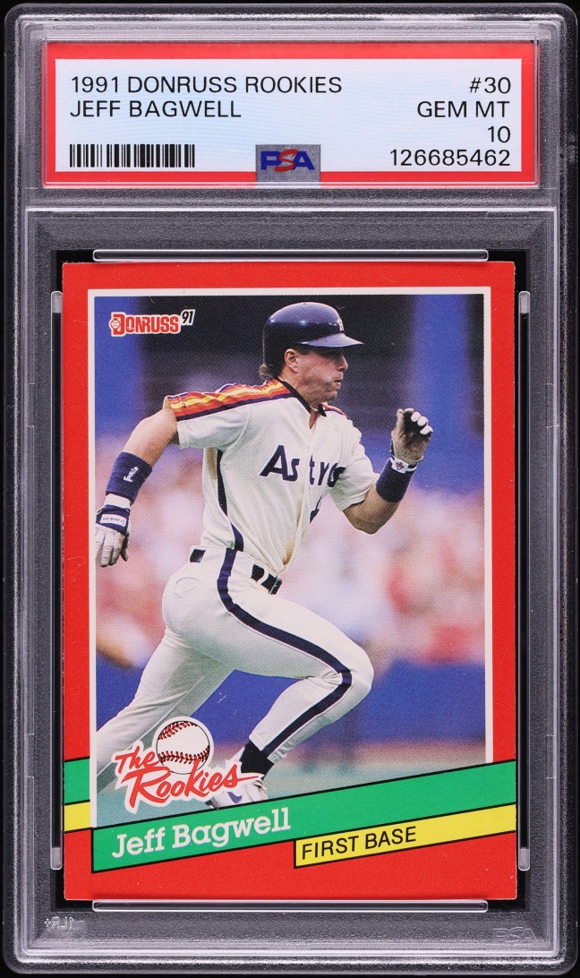 1991 Donruss The Rookies Jeff Bagwell ROOKIE #30 PSA 10 GEM MINT