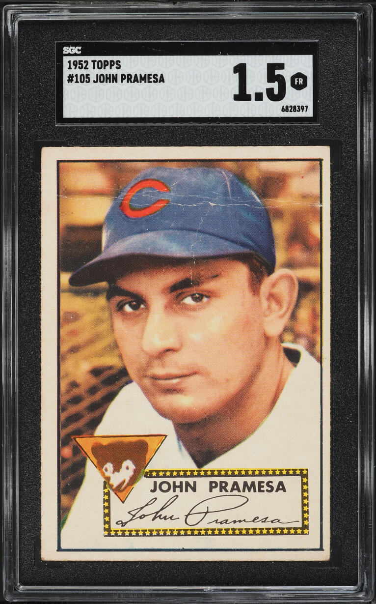 1952 Topps John Pramesa #105 SGC 1.5 FR