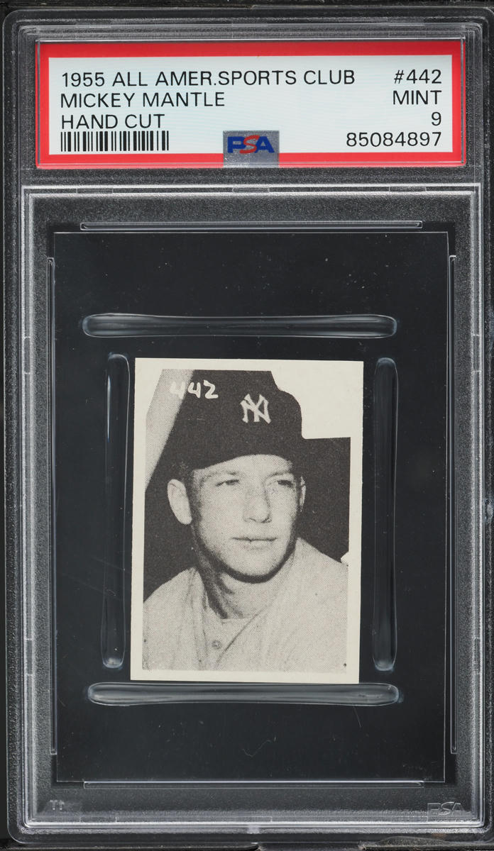 1955 All-American Sports Club Mickey Mantle #442 PSA 9 MINT