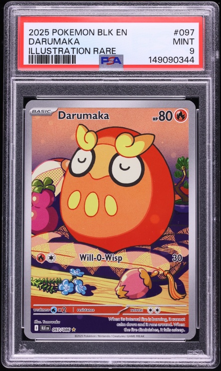 2025 Pokemon Scarlet & Violet Black Bolt IR Darumaka #97 PSA 9 MINT