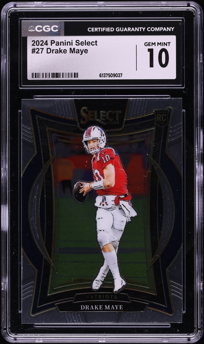 2024 Select Concourse Drake Maye ROOKIE #27 CGC 10 GEM MINT