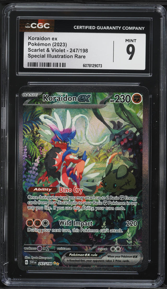 2023 Pokemon Scarlet & Violet SIR Koraidon ex #247 CGC 9 MINT