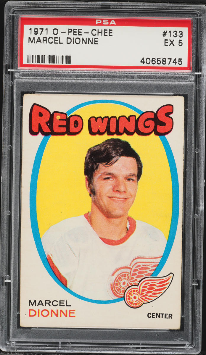 1971 O-Pee-Chee Hockey Marcel Dionne ROOKIE #133 PSA 5 EX