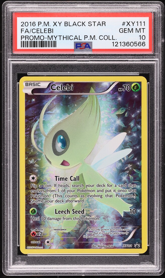2016 Pokemon XY Black Star Promo Mythical Collection Celebi #XY111 PSA 10 GEM MINT