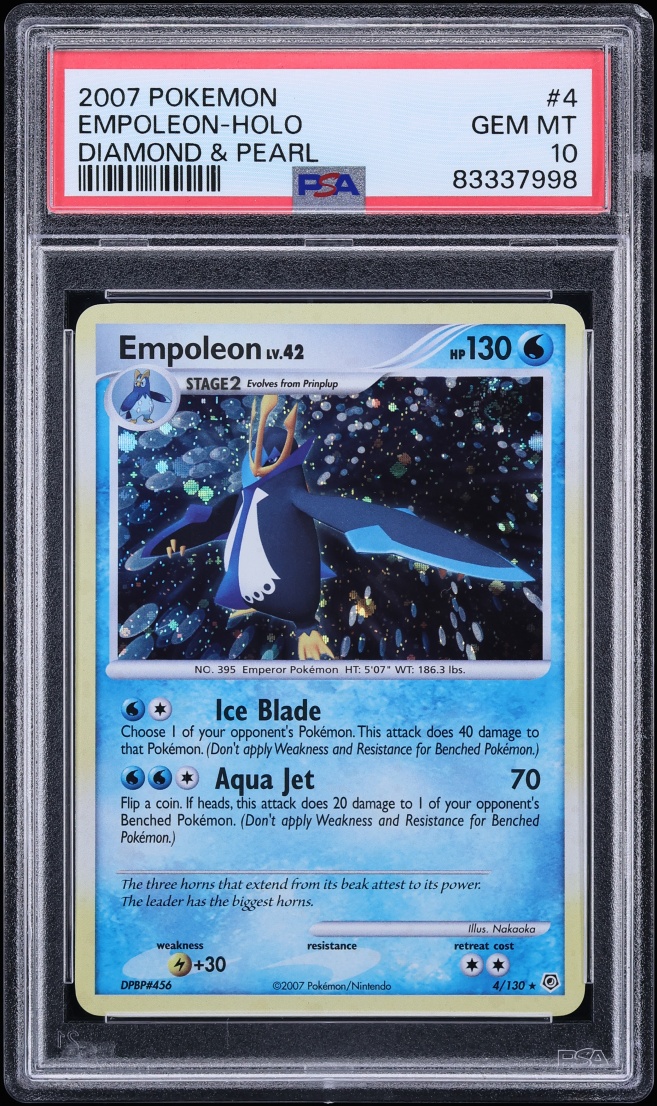 2007 Pokemon Diamond & Pearl Holo Empoleon #4 PSA 10 GEM MINT