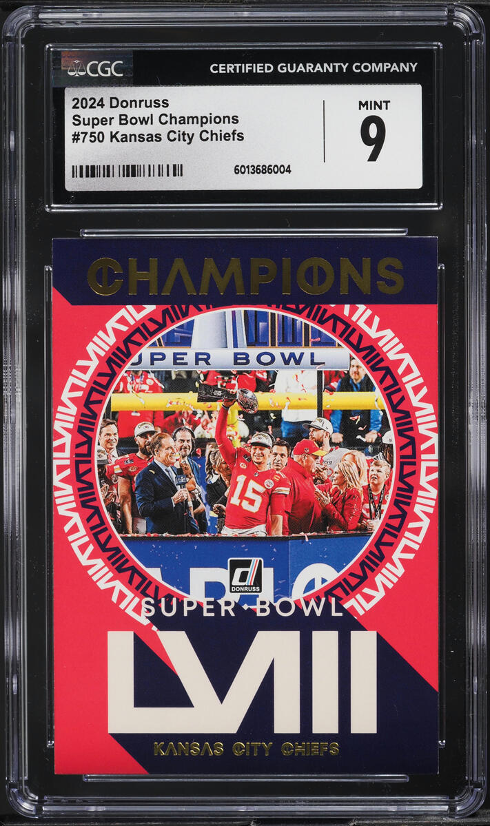 2024 Donruss Super Bowl Champions Kansas City Chiefs #750 CGC 9 MINT
