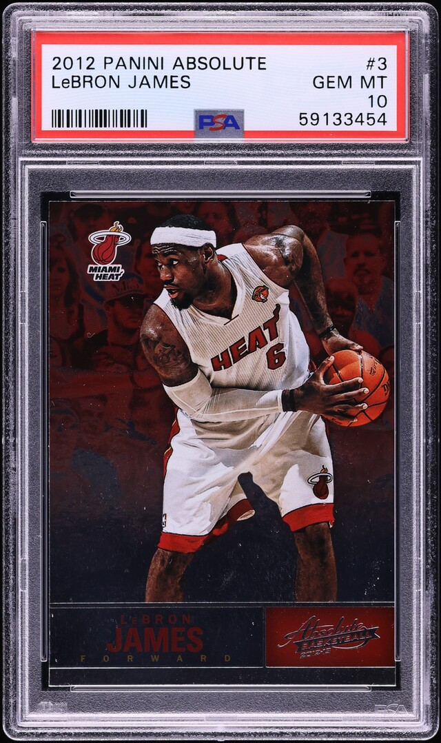 2012 Absolute Basketball LeBron James #3 PSA 10 GEM MINT