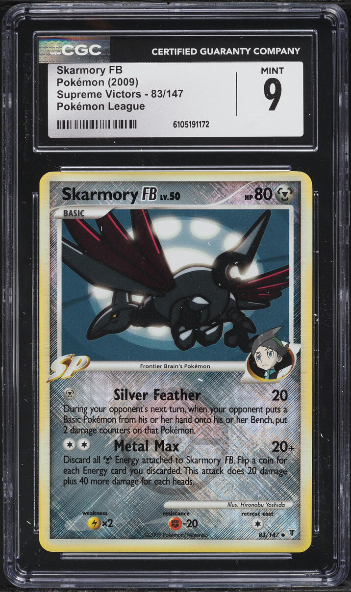 2009 Pokemon Platinum Supreme Victors Skarmory FB #83 CGC 9 MINT