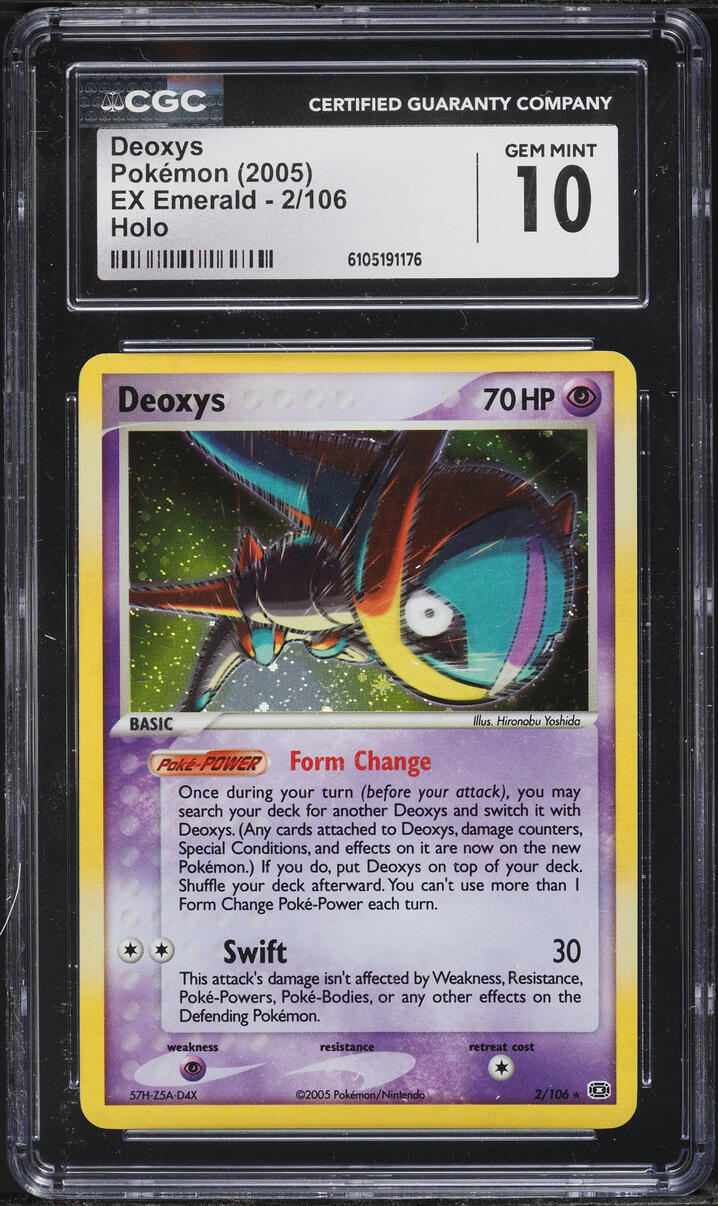 2005 Pokemon EX Emerald Holo Deoxys #2 CGC 10 GEM MINT