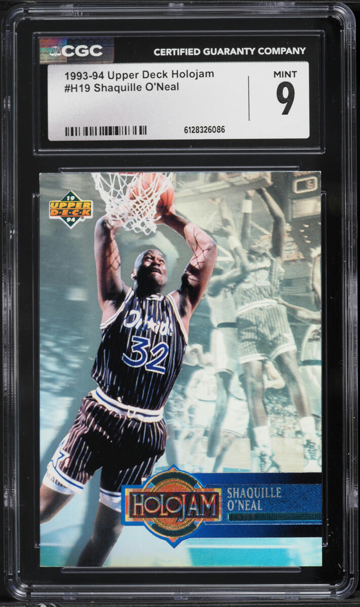 1993 Upper Deck Holojam Shaquille O'Neal #H19 CGC 9 MINT