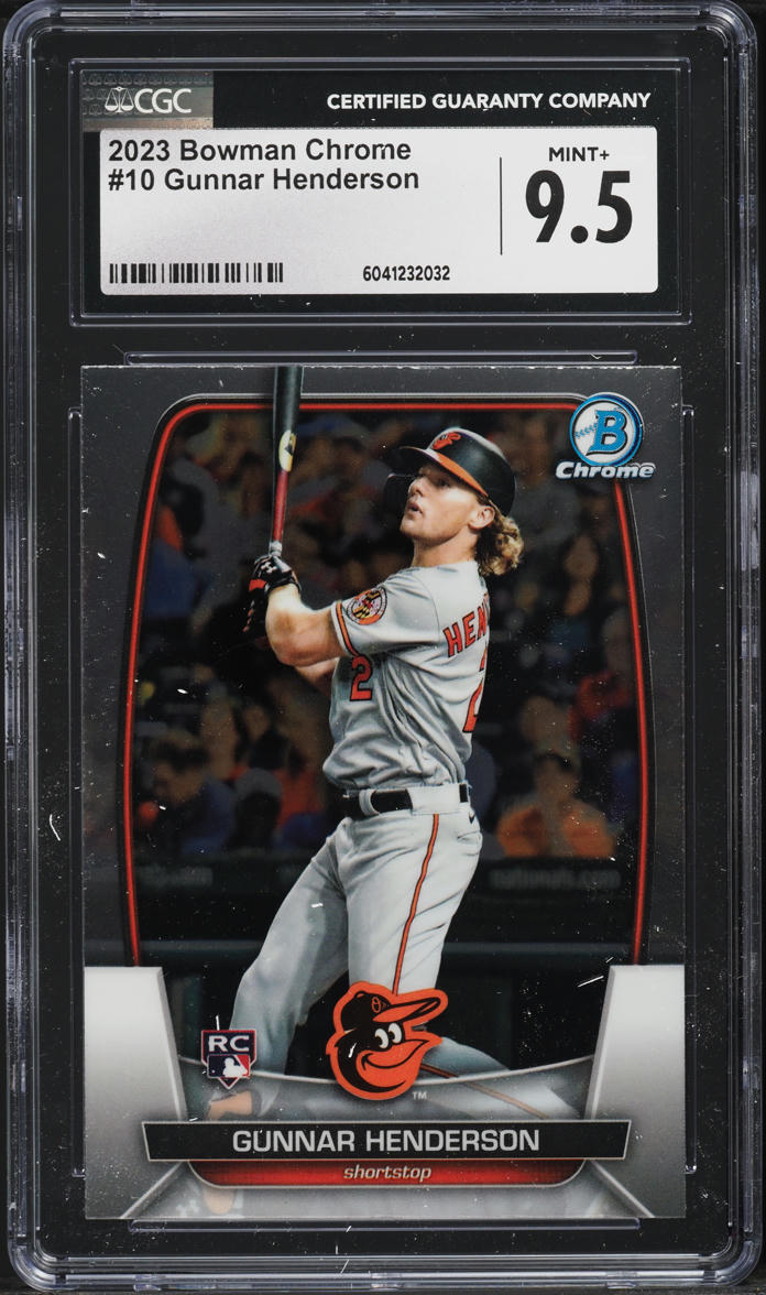2023 Bowman Chrome Image Variation Gunnar Henderson ROOKIE #10 CGC 9.5 MINT+