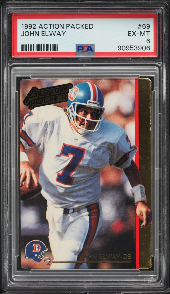 1992 Action Packed John Elway #69 PSA 6 EXMT