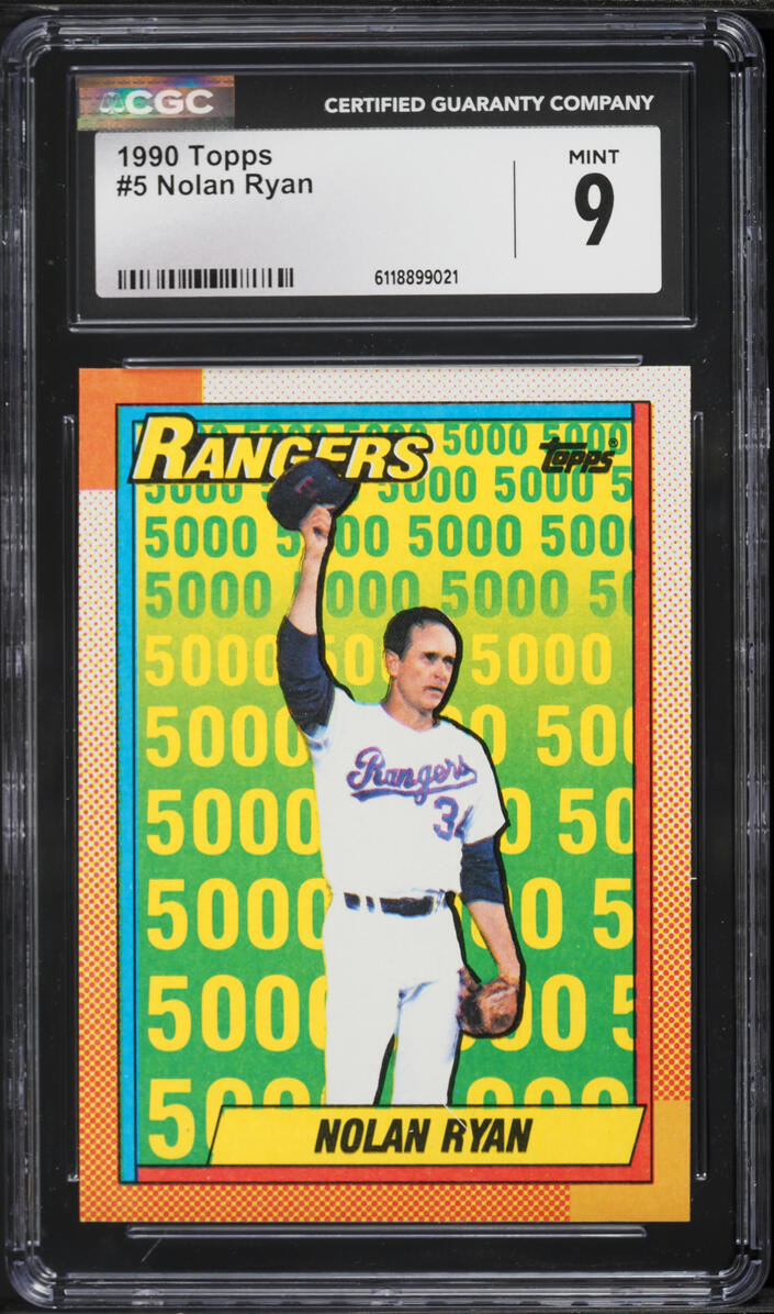 1990 Topps Nolan Ryan #5 CGC 9 MINT