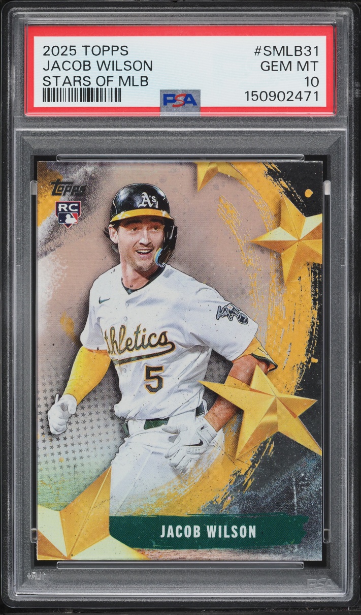 2025 Topps Stars Of MLB Jacob Wilson ROOKIE #SMLB-31 PSA 10 GEM MINT