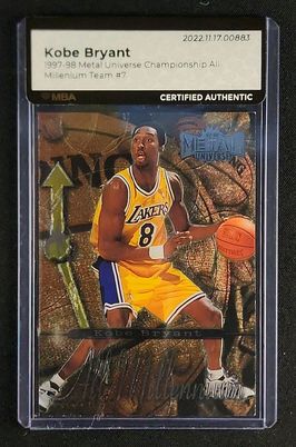 1997 Metal Universe Championship Hardware Kobe Bryant #7 PSA 9