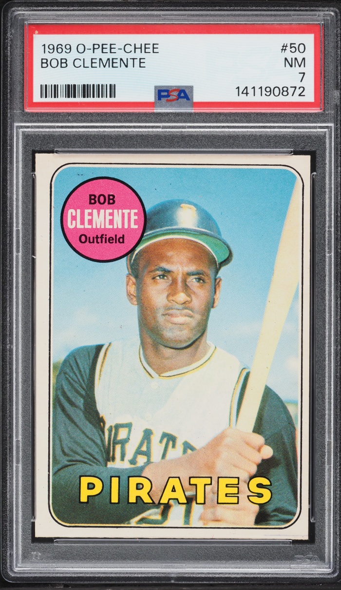 1969 O-Pee-Chee Roberto Clemente #50 PSA 7 NRMT