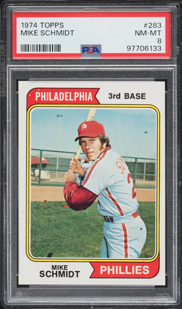1974 Topps Mike Schmidt #283 PSA 8 NM-MT