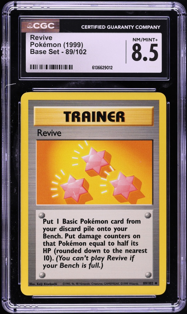 2000 Pokemon Base Set Revive #89 CGC 8.5 NM-MT+