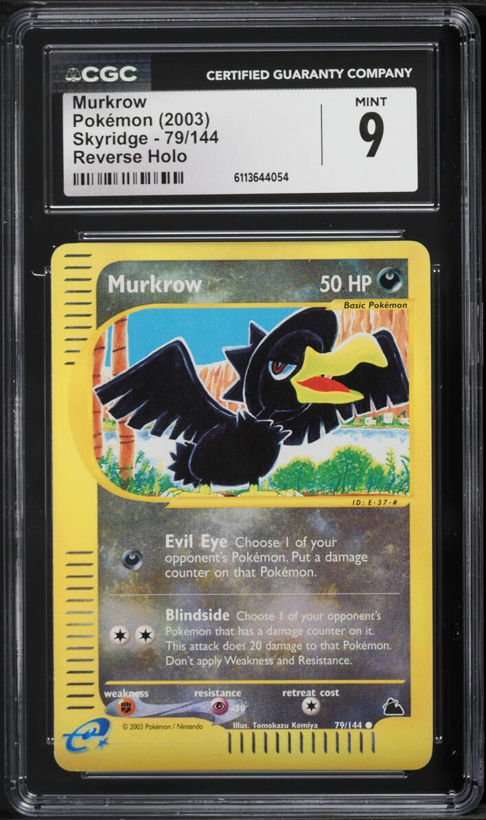 2003 Pokemon Skyridge Reverse Holo Murkrow #79 CGC 9 MINT