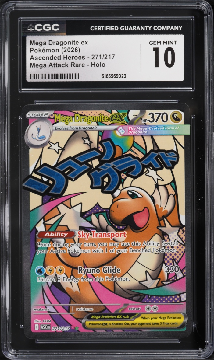 2026 Pokemon Mega Evolution Ascended Heroes MA Mega Dragonite ex #271 CGC 10 GEM MINT