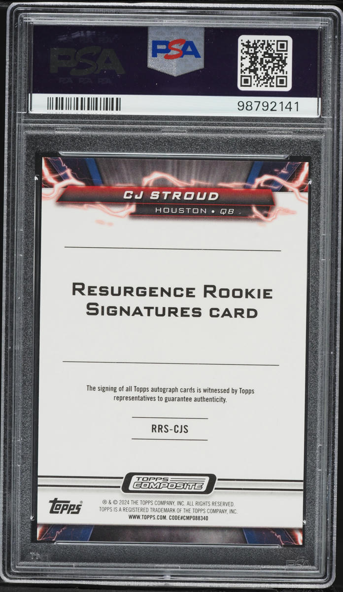 2023 Topps Composite Resurgence C.J. Stroud ROOKIE AUTO #RRSCJS PSA 10 GEM MINT