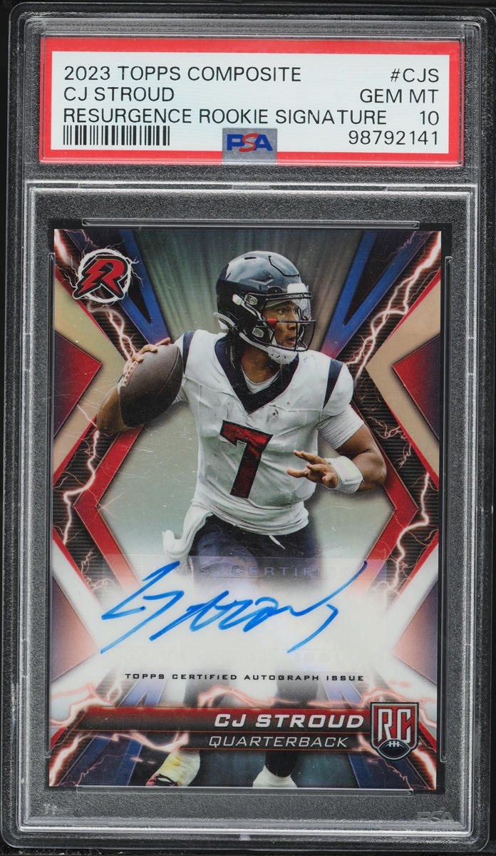 2023 Topps Composite Resurgence C.J. Stroud ROOKIE AUTO #RRSCJS PSA 10 GEM MINT