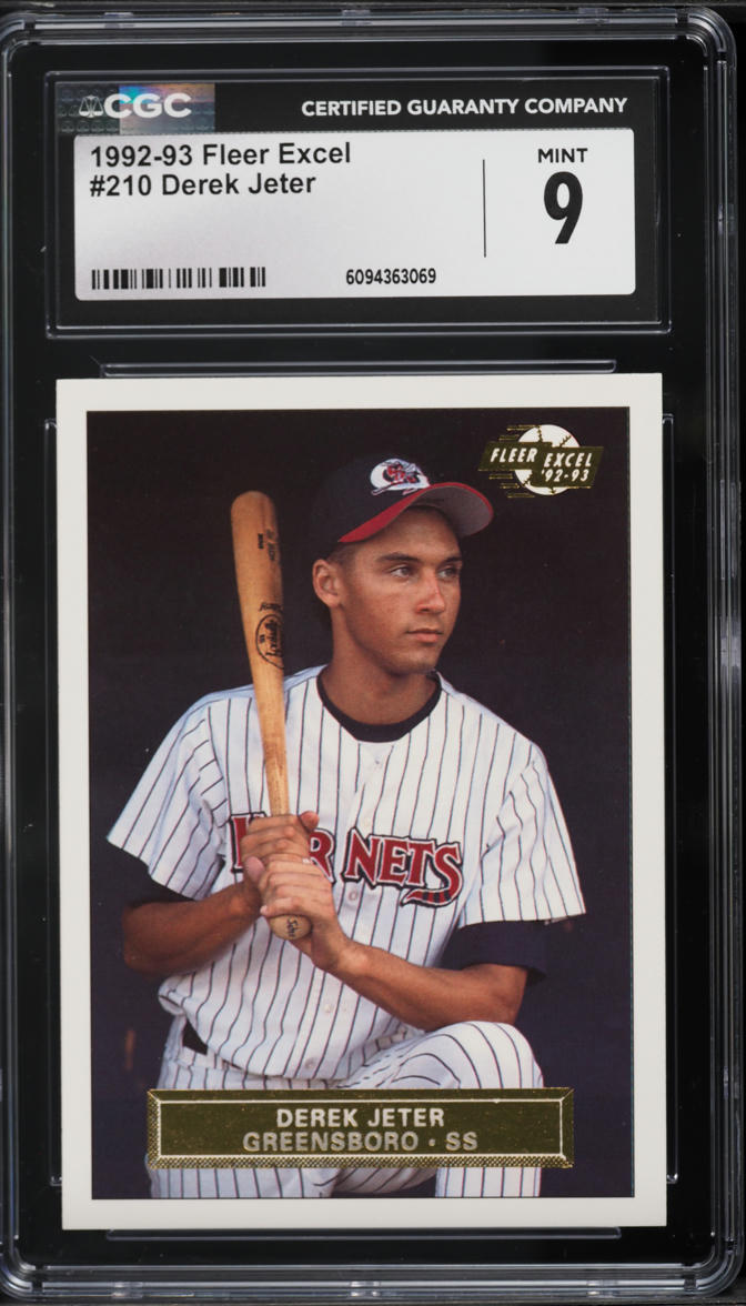 1992 Fleer Excel Derek Jeter ROOKIE #210 CGC 9 MINT