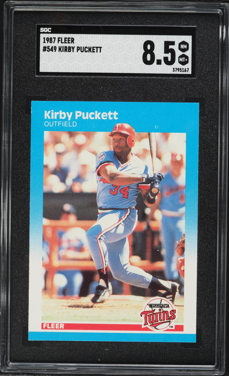1987 Fleer Kirby Puckett #549 SGC 8.5 NM-MT+
