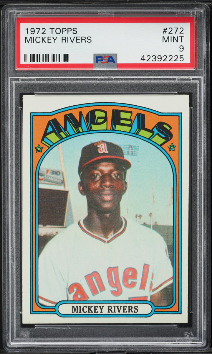 1972 Topps Mickey Rivers ROOKIE #272 PSA 9 MINT
