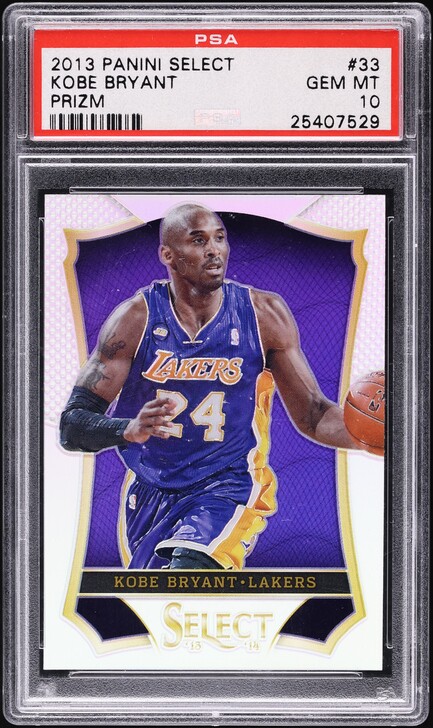 2013 Select Purple Prizm Kobe Bryant /99 #33 PSA 9 MINT on