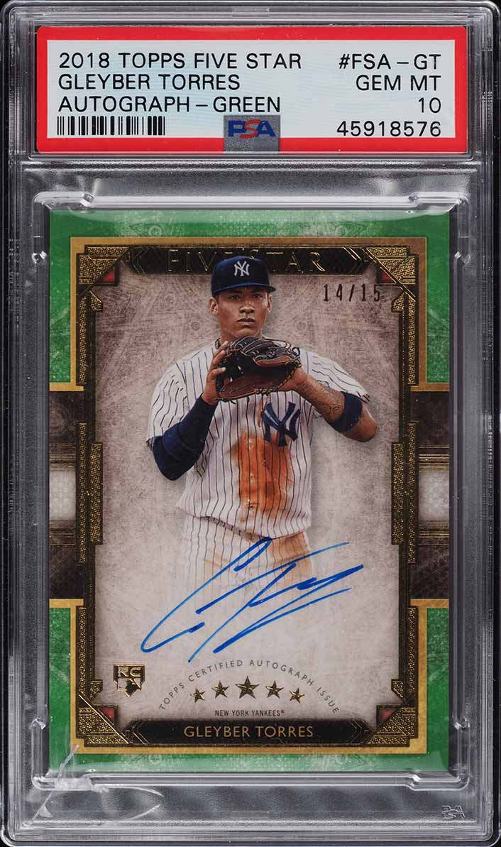 2018 Panini Chronicles Prizm Gleyber Torres ROOKIE RC #16 PSA 10