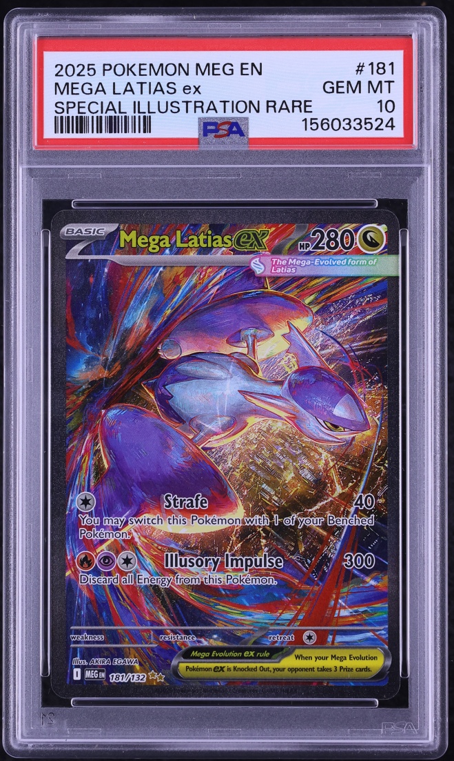 2025 Pokemon Mega Evolution SIR Mega Latias ex #181 PSA 10 GEM MINT