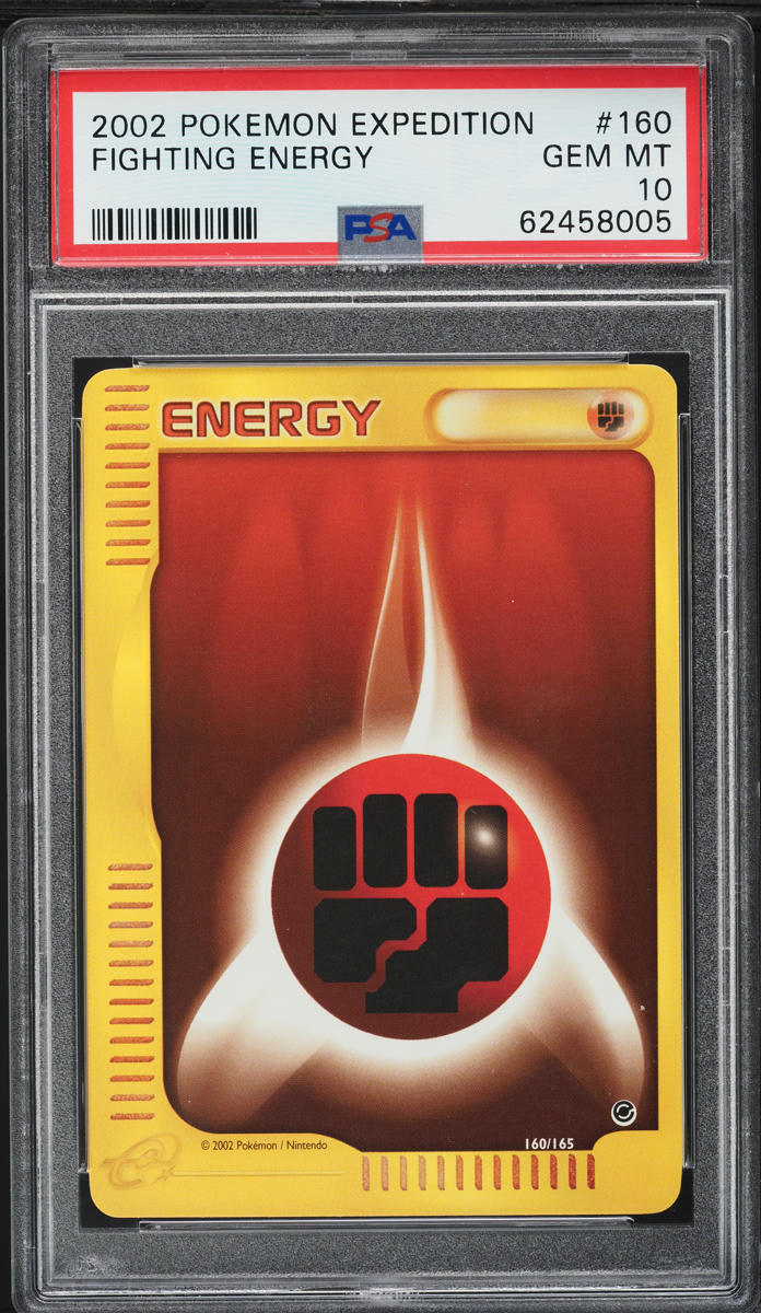 2002 Pokemon Expedition Fighting Energy #160 PSA 10 GEM MINT