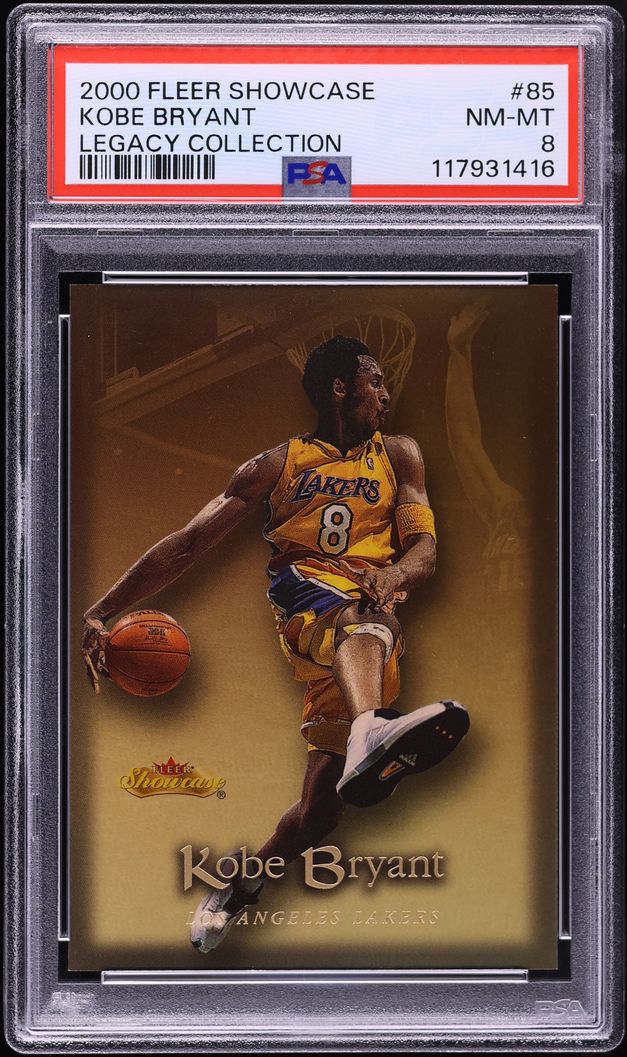 2000 Fleer Showcase Legacy Collection Kobe Bryant 24/50 #85 PSA 8 NM-MT