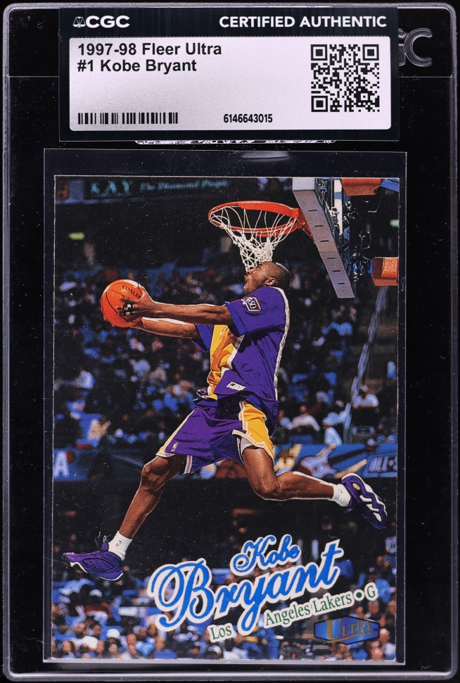 1997 Ultra Basketball Kobe Bryant #1 CGC AUTH