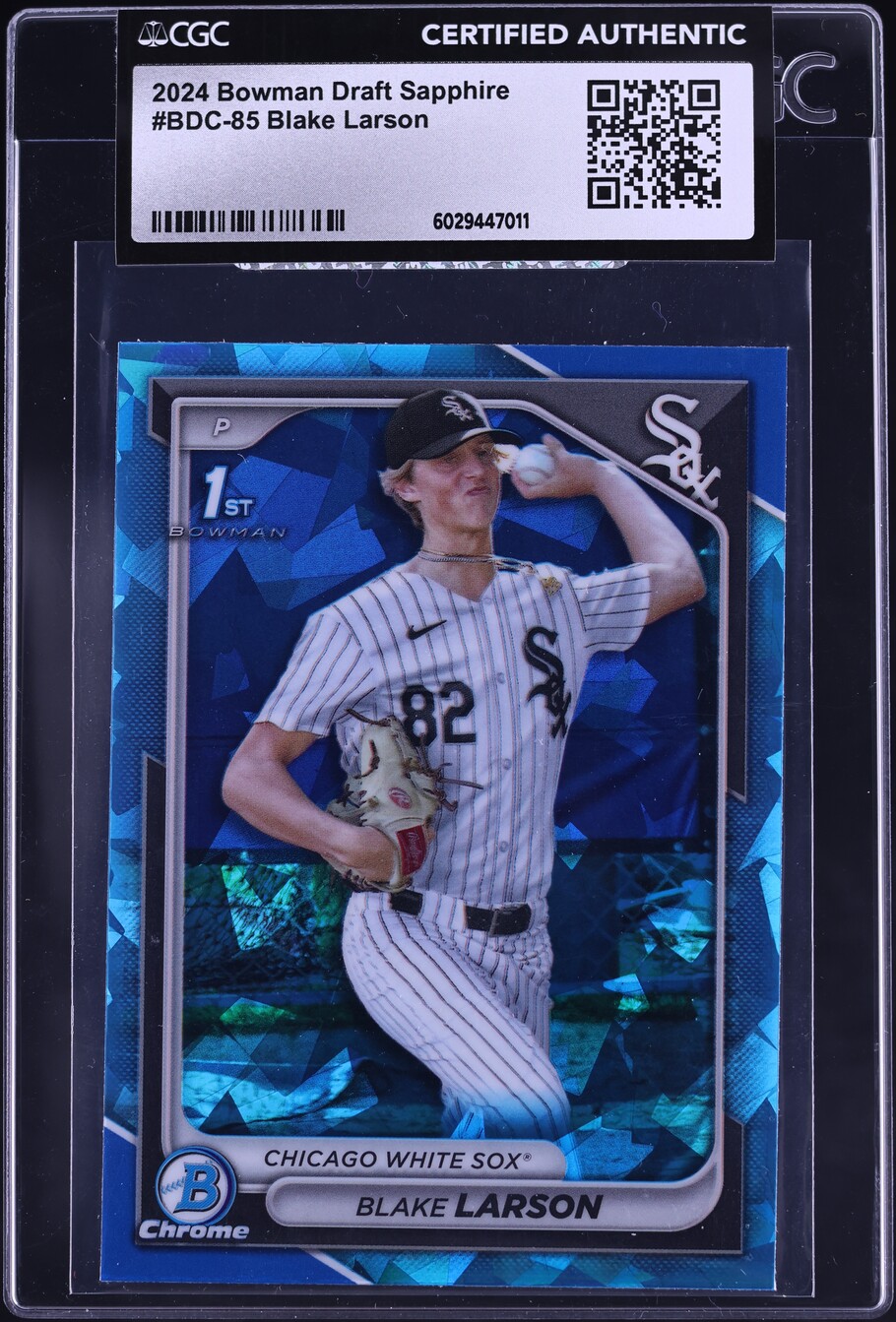 2024 Bowman Chrome Draft Sapphire Blake Larson PROSPECT #BDC-85 CGC ...