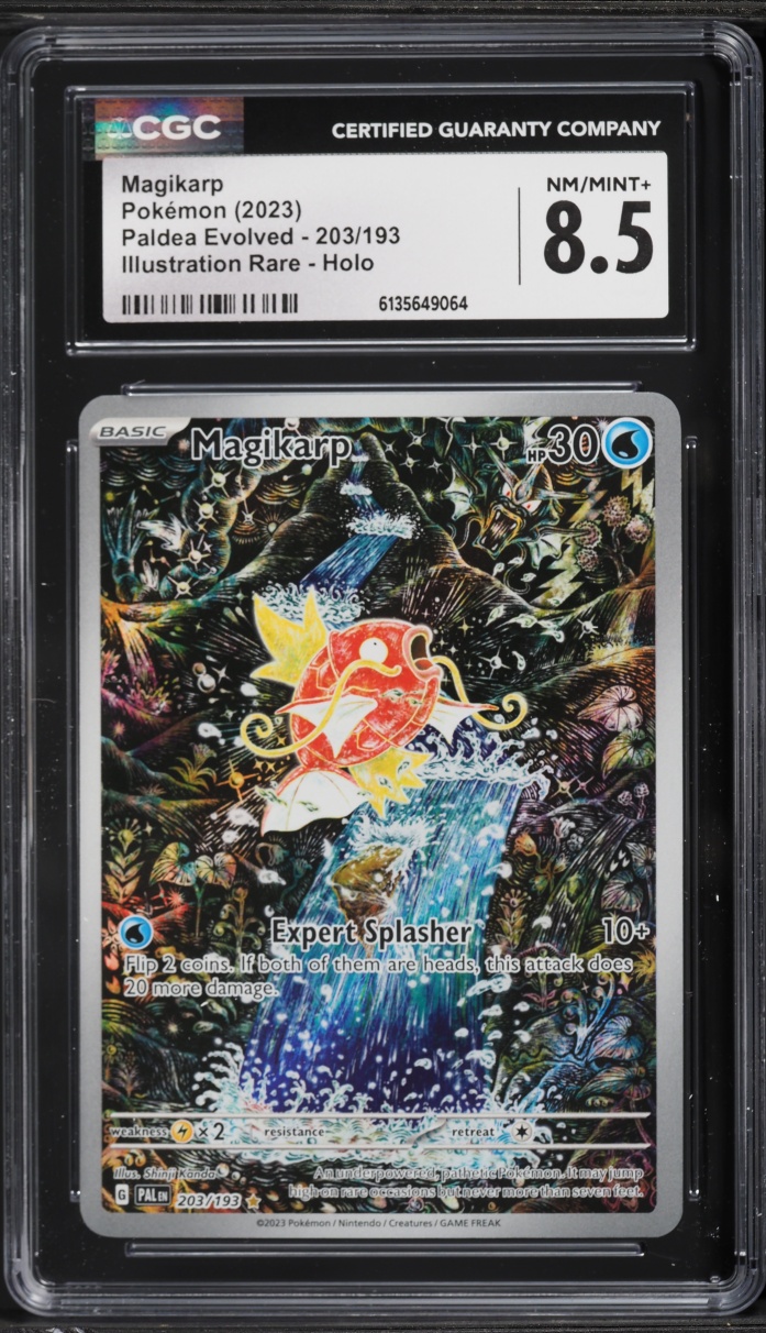 2023 Pokemon Scarlet & Violet Paldea Evolved IR Magikarp #203 CGC 8.5 NM-MT+
