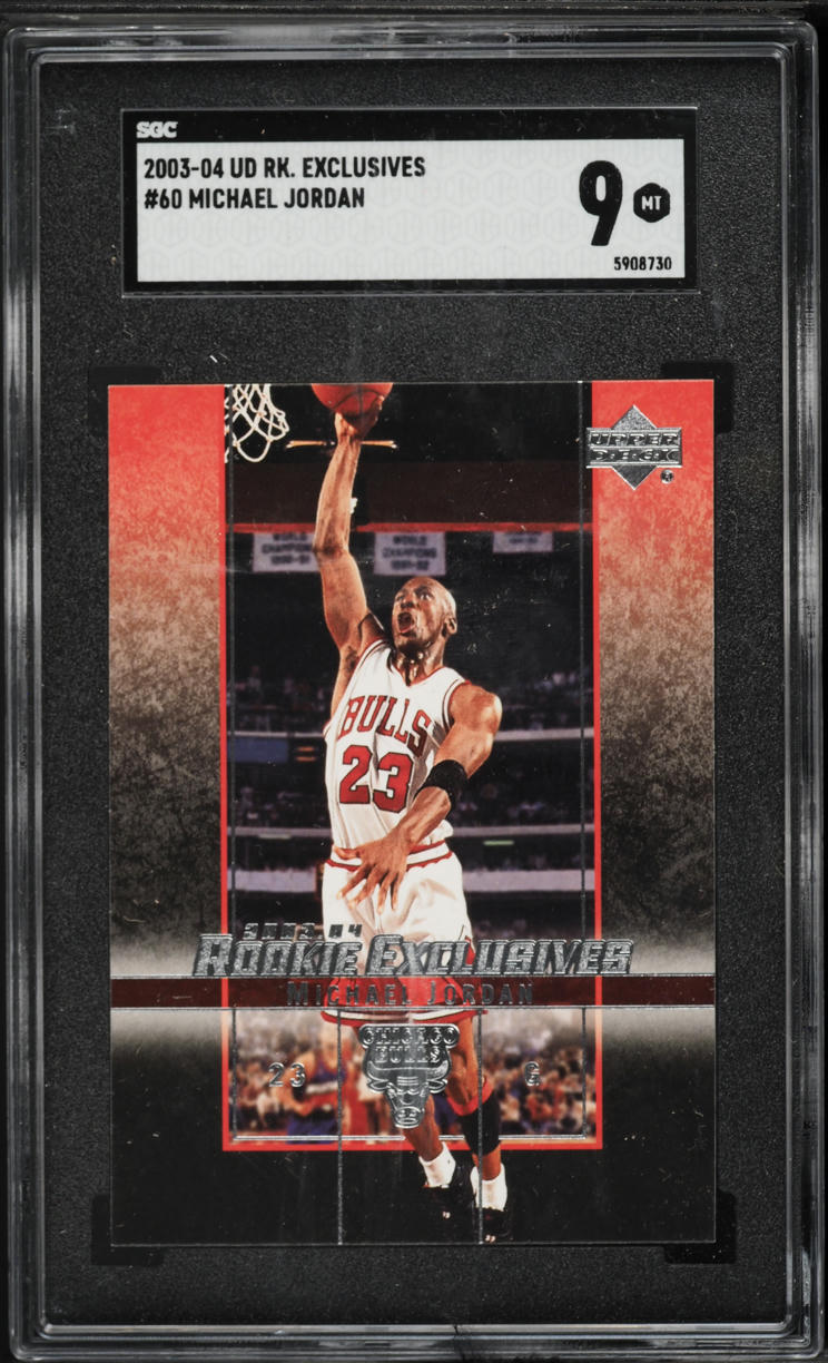 2003 Upper Deck Rookie Exclusives Michael Jordan ROOKIE #60 SGC 9 MINT